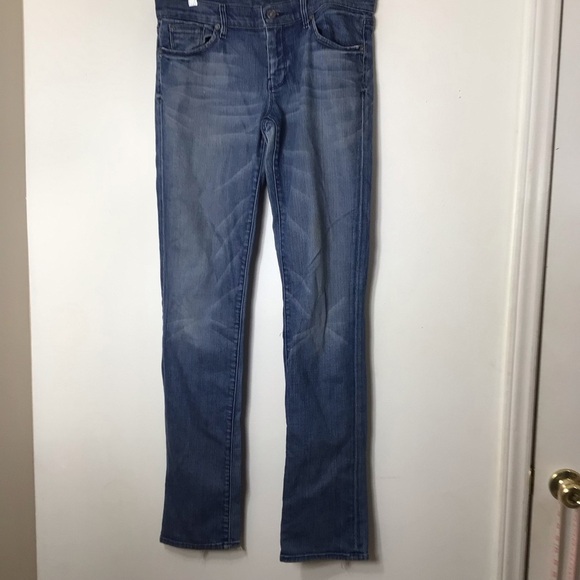 7 for all mankind jeans women 30 blue straight - Picture 12 of 12